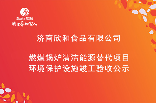 燃煤锅炉清洁能源替代项目环境保护设施竣工验收公示